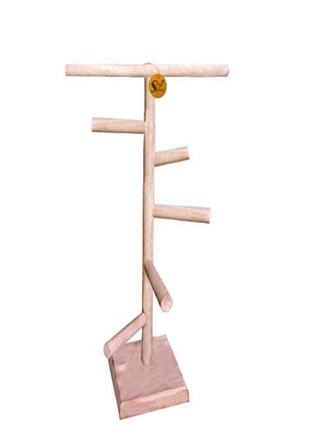 سايج سكوير Sage Square 24 بوصة / 61 سم خشب طبيعي للتدريب والتمرين 5 درجات مجثم مرح للطيور / لعبة للطيور (قطعة واحدة) - Image 2